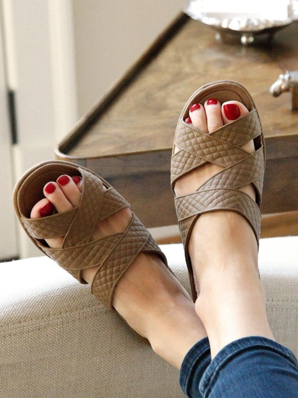 Women's Crisscross Slide Sandals